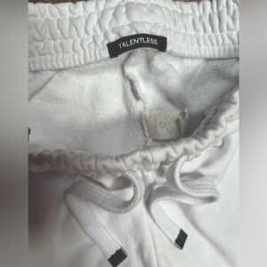 Talentless Heavyweight White Sweatpants - Large